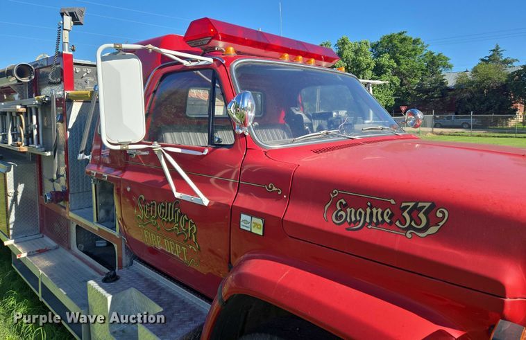 image for item EN8209 1990 Chevrolet C70 pumper fire truck