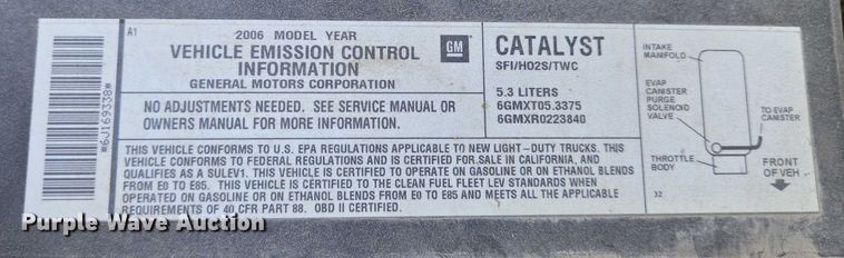 image for item EN8262 2006 Chevrolet Suburban 1500 SUV