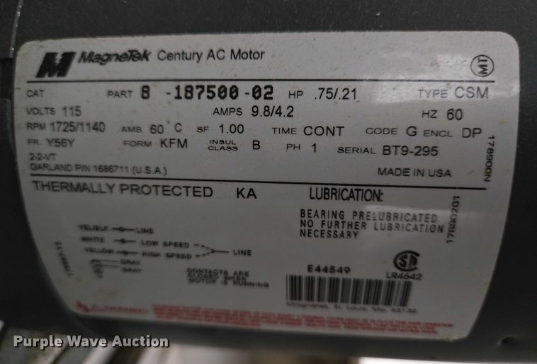 image for item EN8265 Garland Master 450 double oven