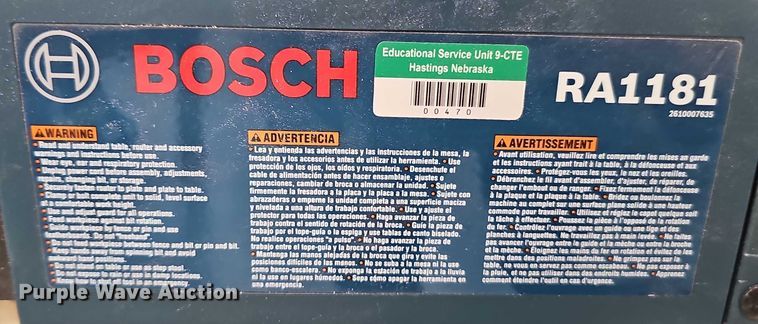 image for item EO1507 Bosch router table