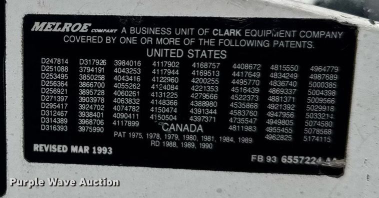 image for item ER2101 1993 Bobcat 742B skid steer loader