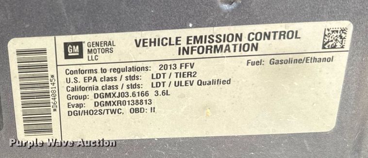 image for item ER2106 2013 GMC Terrian SUV