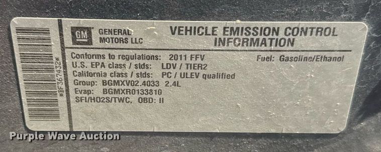 image for item ER2113 2011 Chevrolet Malibu 