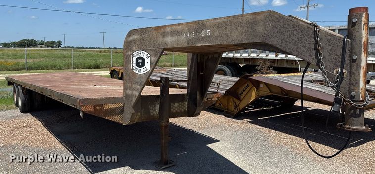 image for item HI9307 Shop built flatbed trailer 