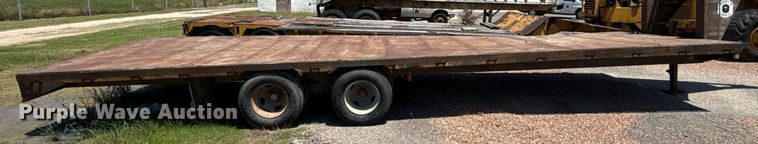 image for item HI9307 Shop built flatbed trailer 