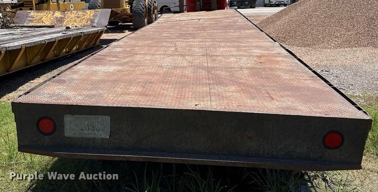 image for item HI9307 Shop built flatbed trailer 