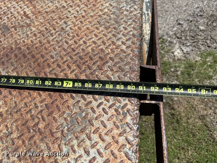 image for item HI9307 Shop built flatbed trailer 