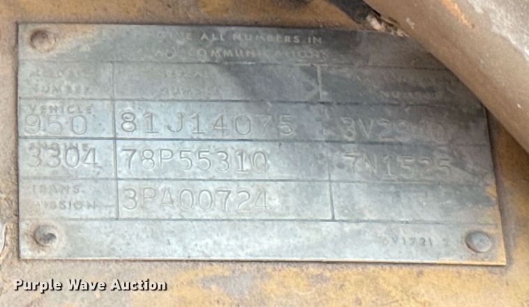 image for item HI9320 1980 Caterpillar 950 wheel loader