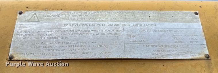 image for item HI9320 1980 Caterpillar 950 wheel loader