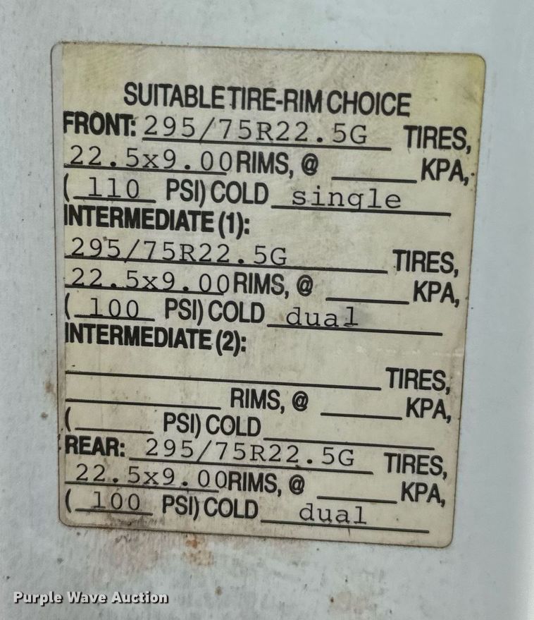 image for item LG9154 2001 International 4900 dump truck