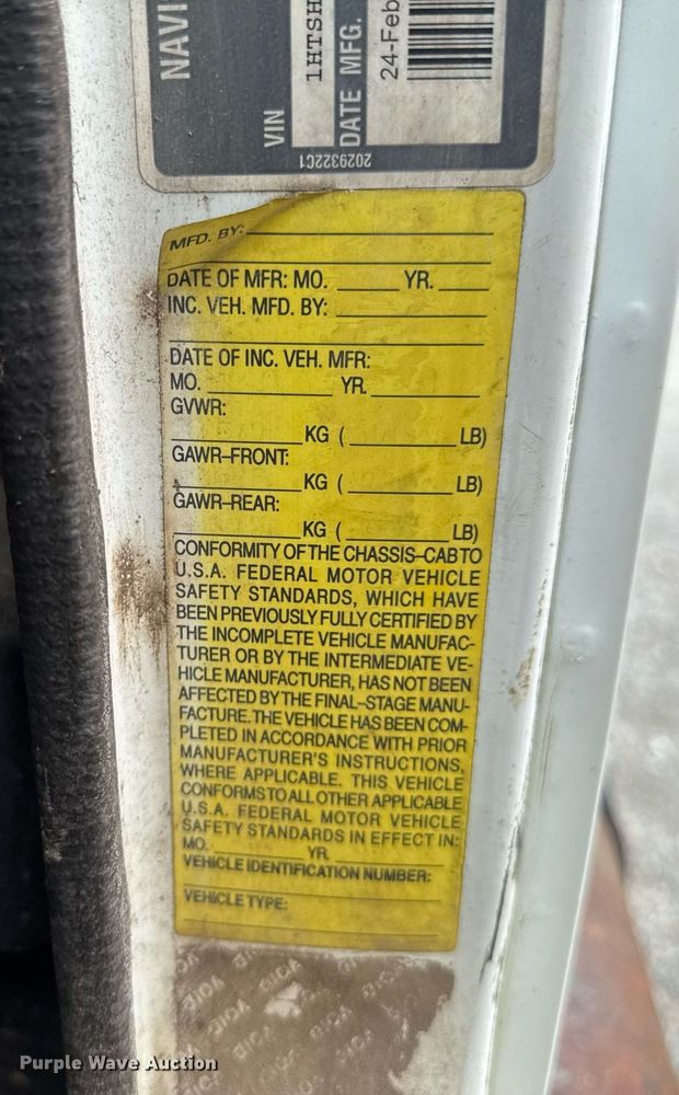 image for item LG9155 1999 International 4900 dump truck