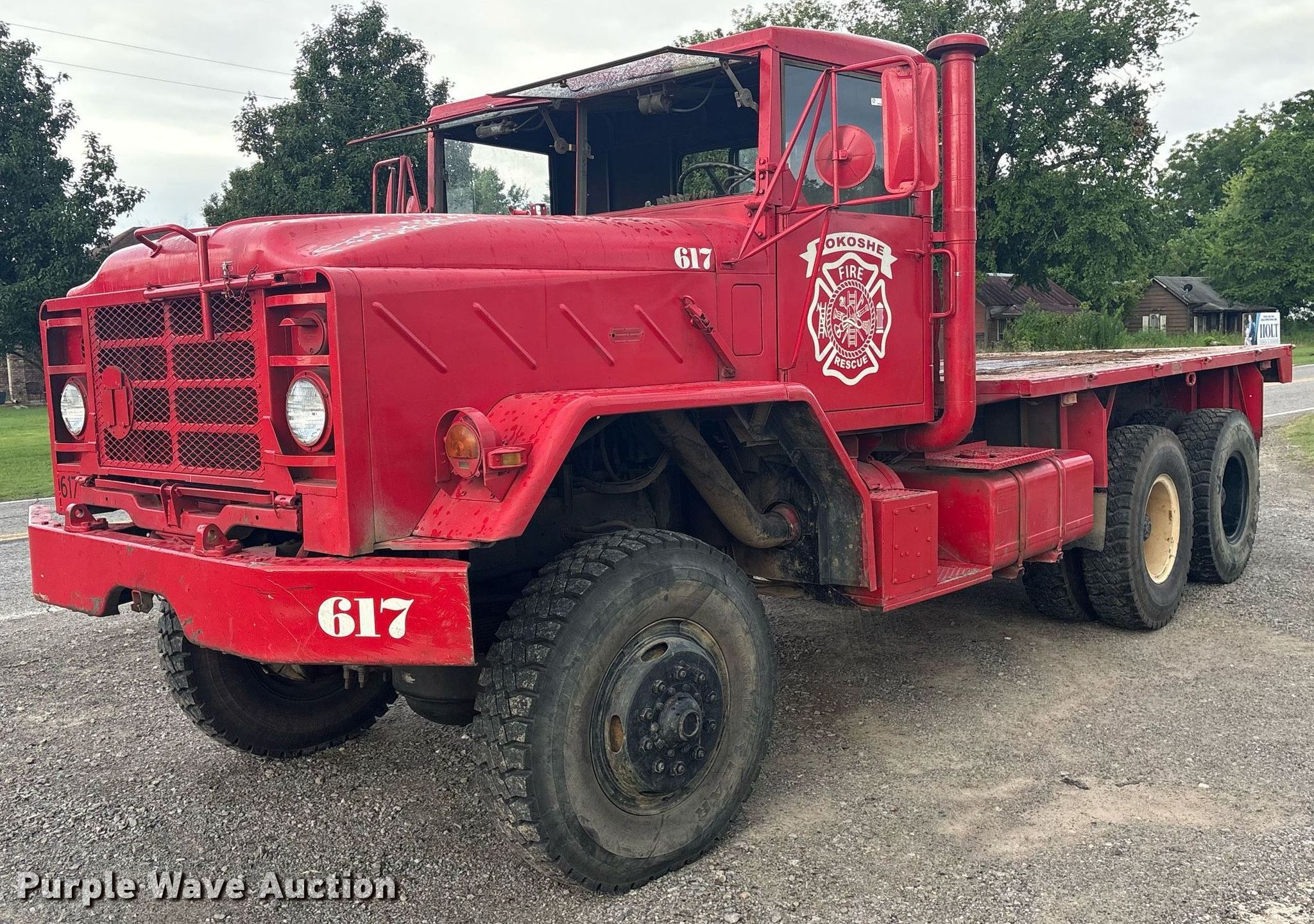 1985 AM General M923 flatbed truck in Bokoshe, OK | Item DY0747