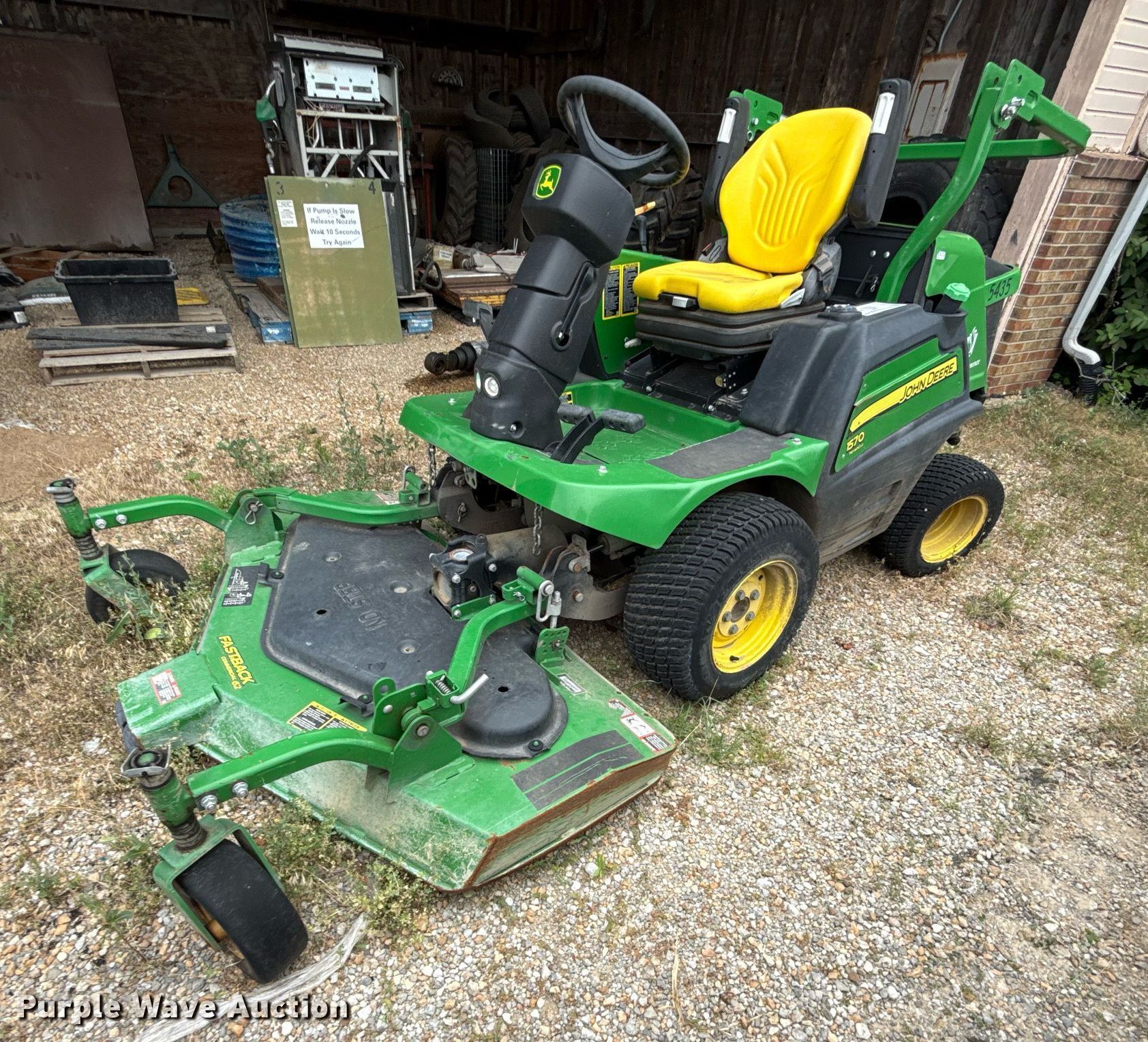 John Deere 1570 ZTR lawn mower in Lawrence, KS | Item ED4314 sold