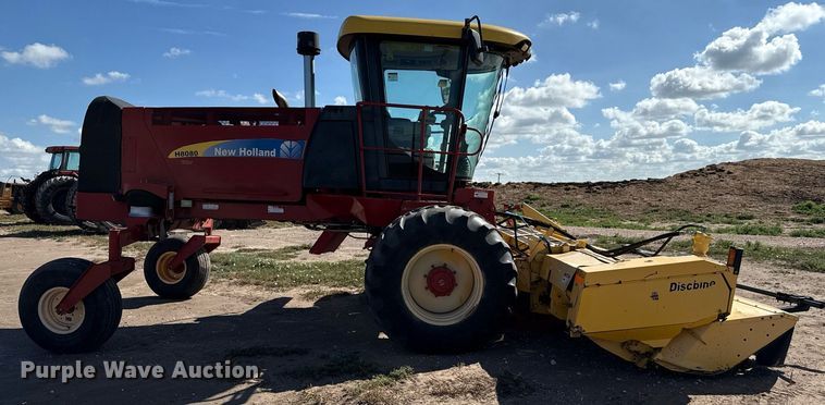 image for item DK6959 2009 New Holland H8080 swather / windrower