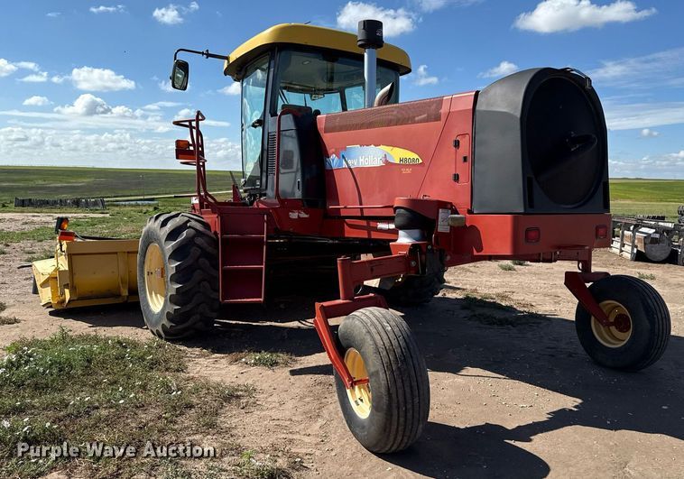 image for item DK6959 2009 New Holland H8080 swather / windrower