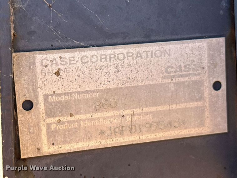 image for item DK6963 1998 Case 860 Turbo trencher