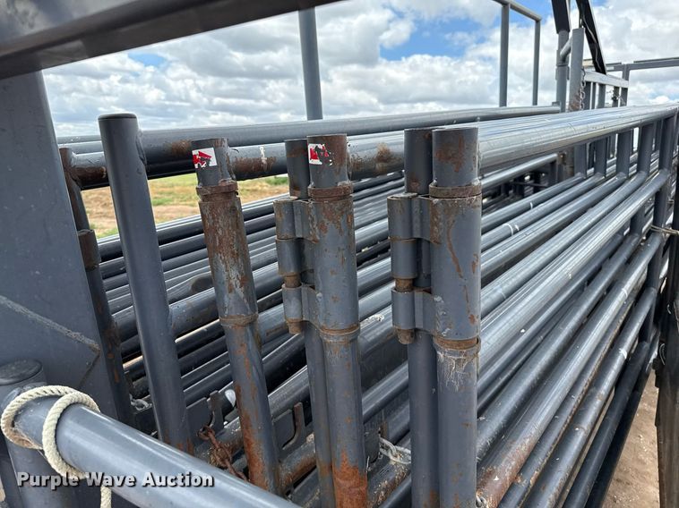 image for item DK6972 Linn Post & Pipe, Inc. Wrangler livestock panel trailer 