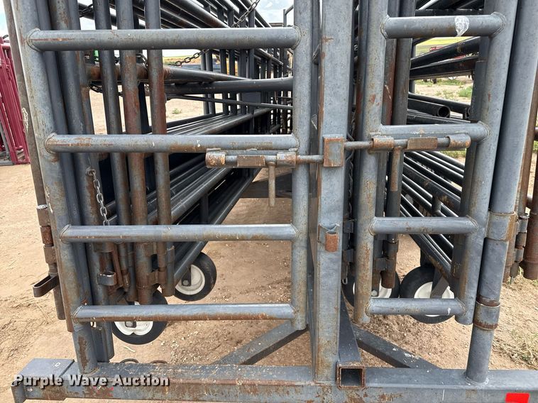 image for item DK6972 Linn Post & Pipe, Inc. Wrangler livestock panel trailer 