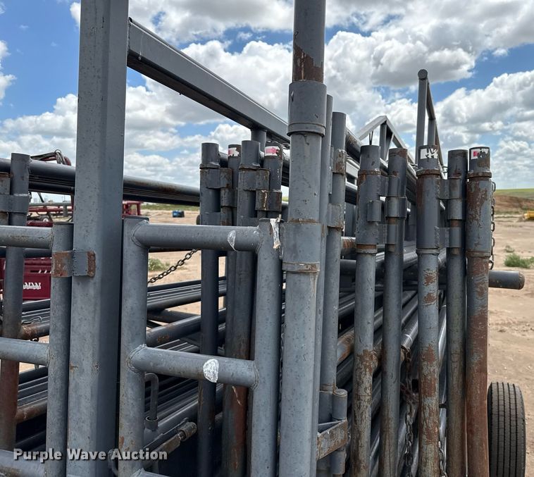 image for item DK6972 Linn Post & Pipe, Inc. Wrangler livestock panel trailer 