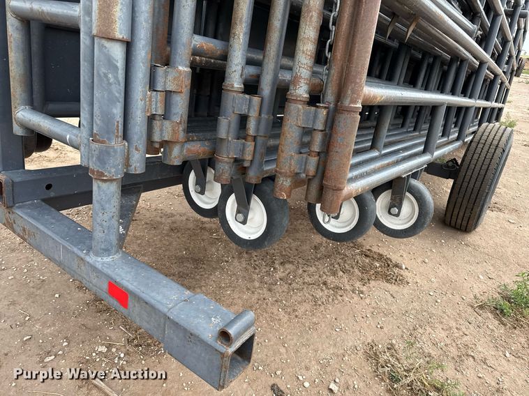 image for item DK6972 Linn Post & Pipe, Inc. Wrangler livestock panel trailer 
