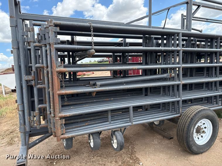 image for item DK6972 Linn Post & Pipe, Inc. Wrangler livestock panel trailer 