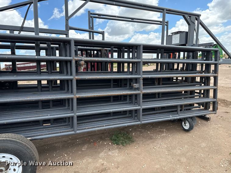 image for item DK6972 Linn Post & Pipe, Inc. Wrangler livestock panel trailer 