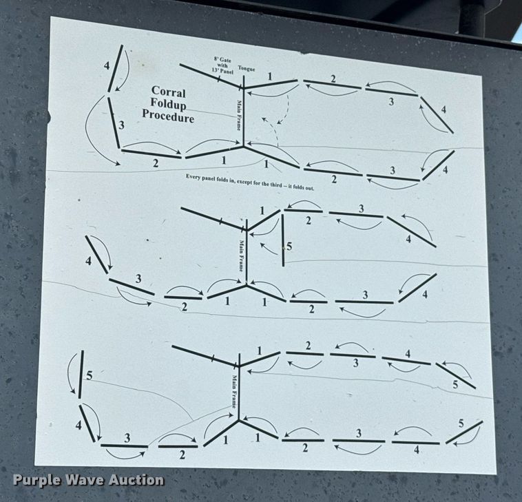 image for item DK6972 Linn Post & Pipe, Inc. Wrangler livestock panel trailer 