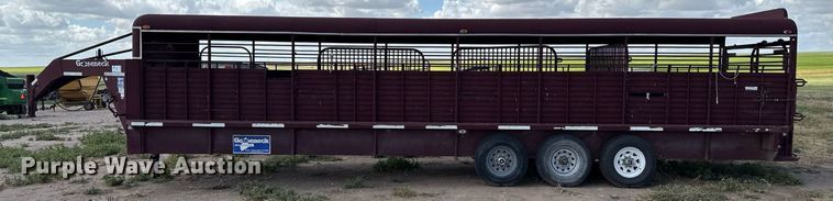 image for item DK6981 2013 Gooseneck Trailer  13-32x68B7.2B1 livestock trailer