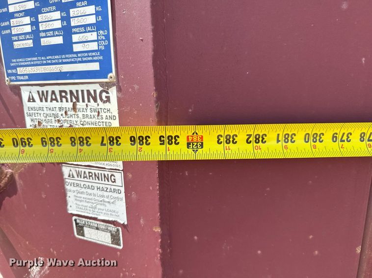 image for item DK6981 2013 Gooseneck Trailer  13-32x68B7.2B1 livestock trailer