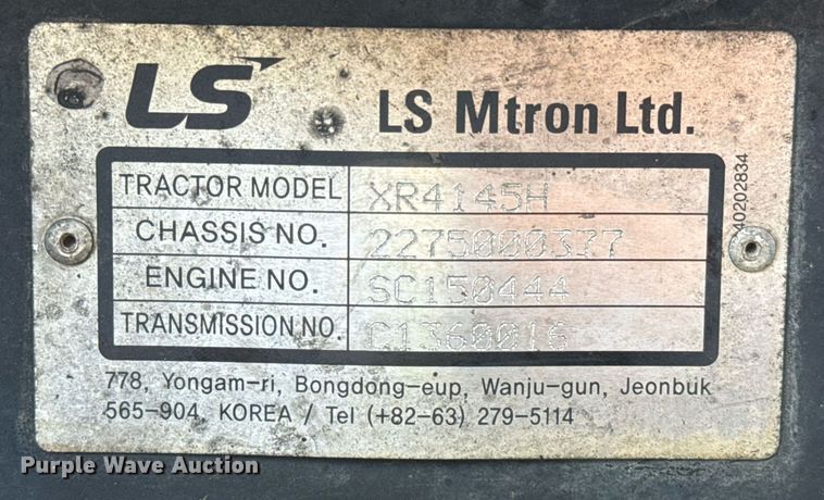 image for item DW5143 2017 LS XR4145H MFWD tractor