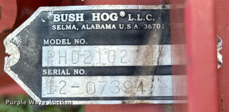 image for item DY0307 Bush Hog PHD2102 post hole auger