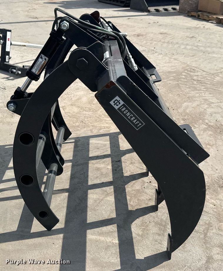 image for item DY0329 Ironcraft skid steer grapple rake