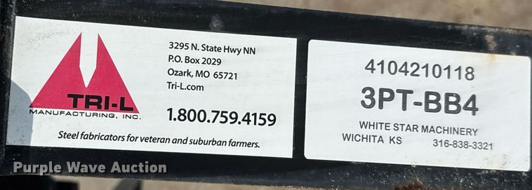 image for item DY0330 Tri-L 3PT-BB4 box blade