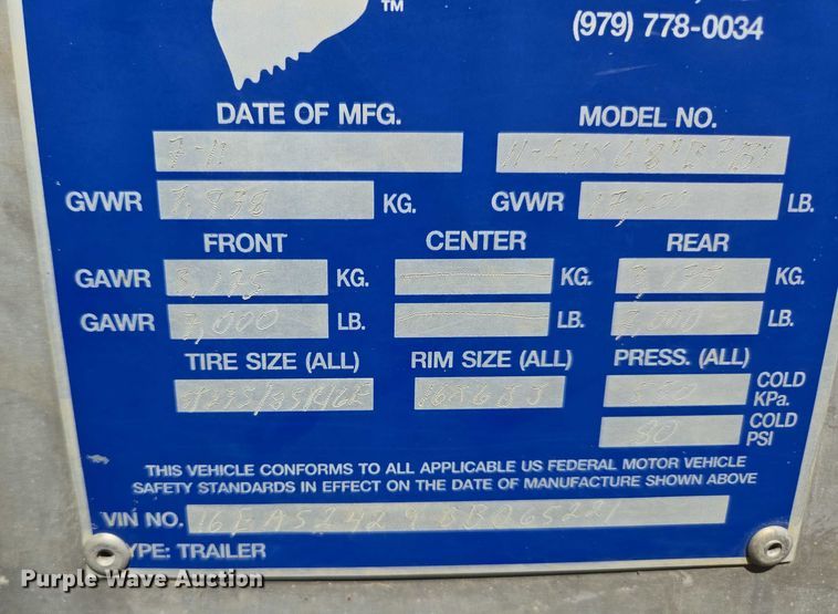 image for item ED2136 2011 Gooseneck 11-24x6'8