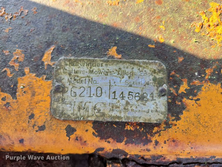 image for item EF1767 FMC Side-Winder PG-210 rotary mower