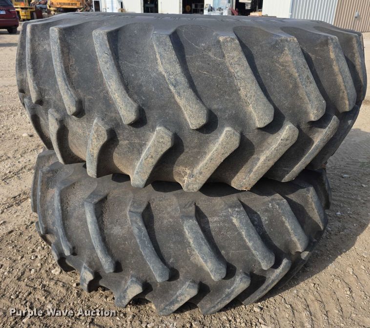 image for item EK5440 (2) Firestone 24.5-32 tires and wheels