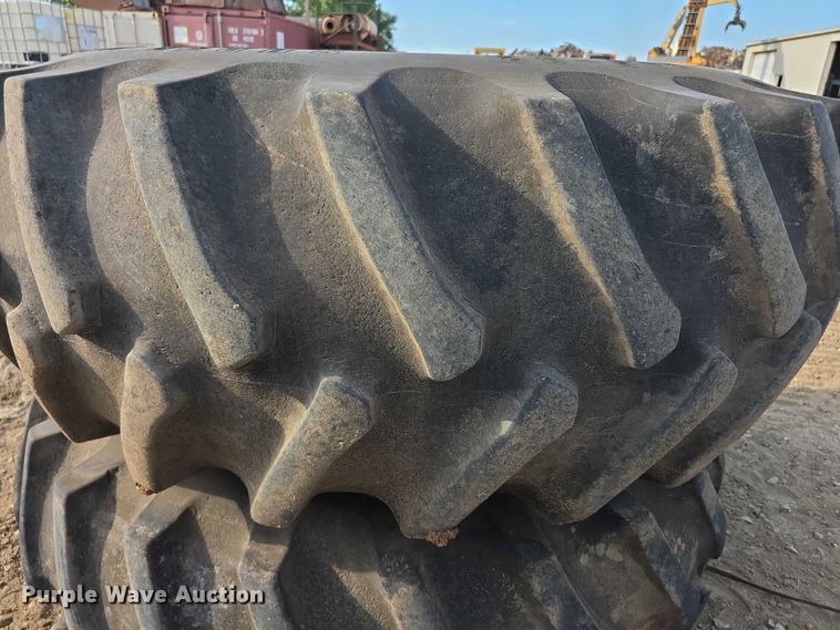 image for item EK5440 (2) Firestone 24.5-32 tires and wheels