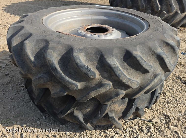 image for item EK5441 (2) 11.2-24 Co-op tires and wheels