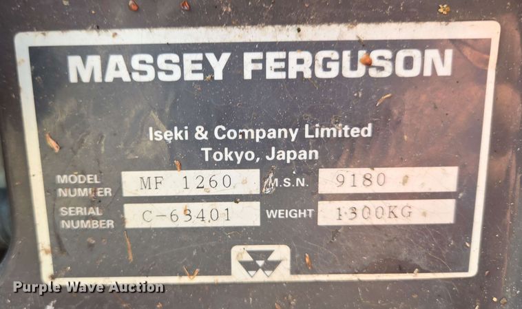 image for item EN3655 1994 Massey Ferguson 1260 MFWD tractor