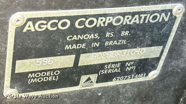 image for item ER2119 2006 Massey Ferguson 596 tractor