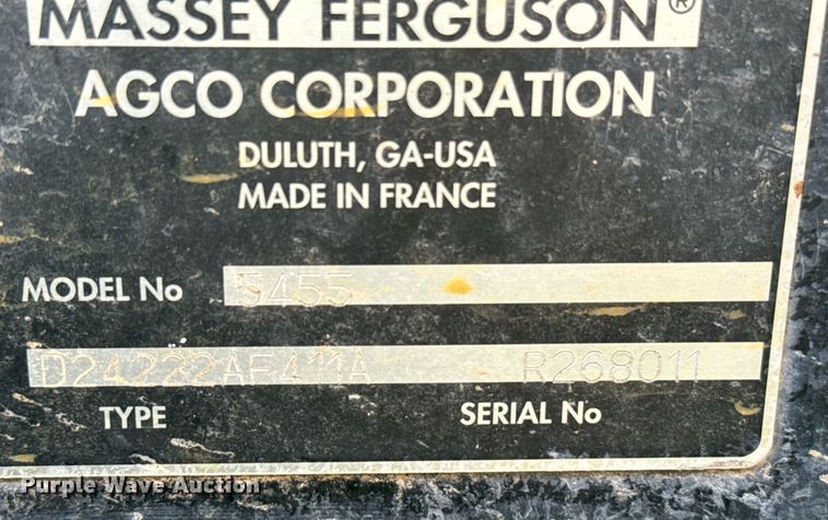 image for item ER2120 Massey Ferguson 5455 MFWD tractor