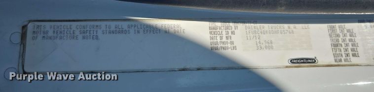 image for item DH8683 2013 Freightliner Business Class M2 semi truck