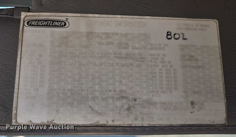 image for item DH8685 2013 Freightliner Business Class M2 box truck