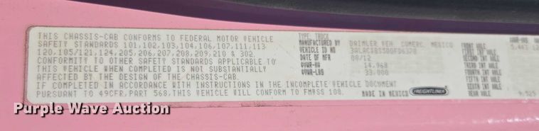 image for item DH8687 2013 Freightliner Business Class M2 box truck