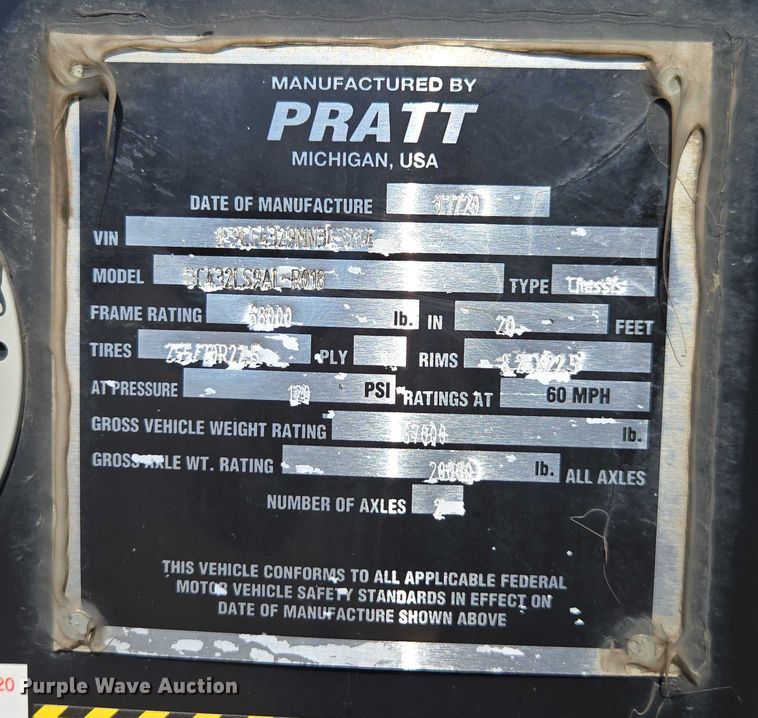 image for item DH8690 2021 Pratt DC432LS9AL-R018 container trailer