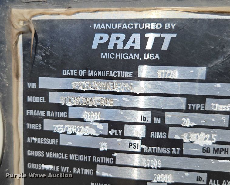 image for item DH8690 2021 Pratt DC432LS9AL-R018 container trailer