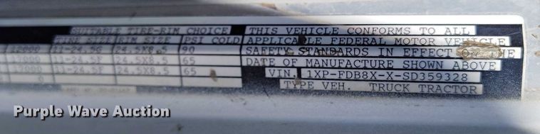 image for item DP4997 1995 Peterbilt  378 semi truck