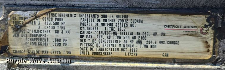 image for item DR3869 1998 Freightliner FLD120 semi truck