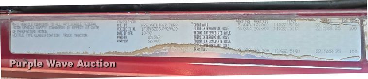 image for item DR3869 1998 Freightliner FLD120 semi truck