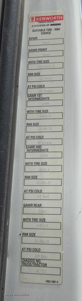 image for item DT4951 2020 Kenworth T880 semi truck